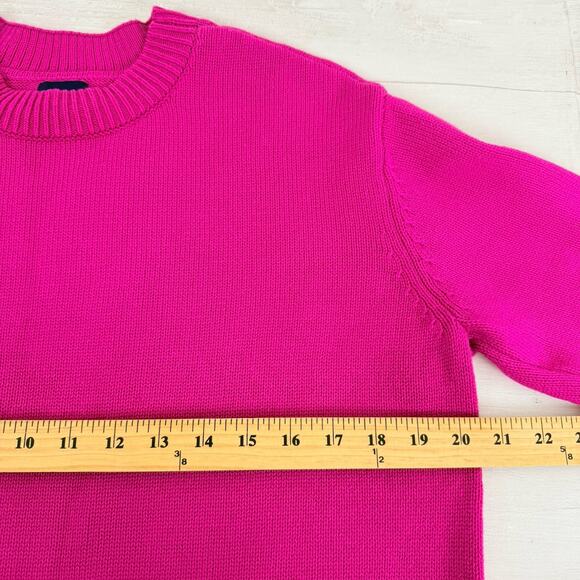 Gap Womens Crewneck 100% Cotton Pullover Sweater Size Small Pink Boxy Classic - Picture 11 of 14